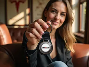 Acrylic Keychain Edition Racing Design Style